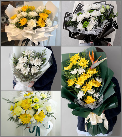 山东滨州阳信县金阳街道王芝龙村白事花束代送